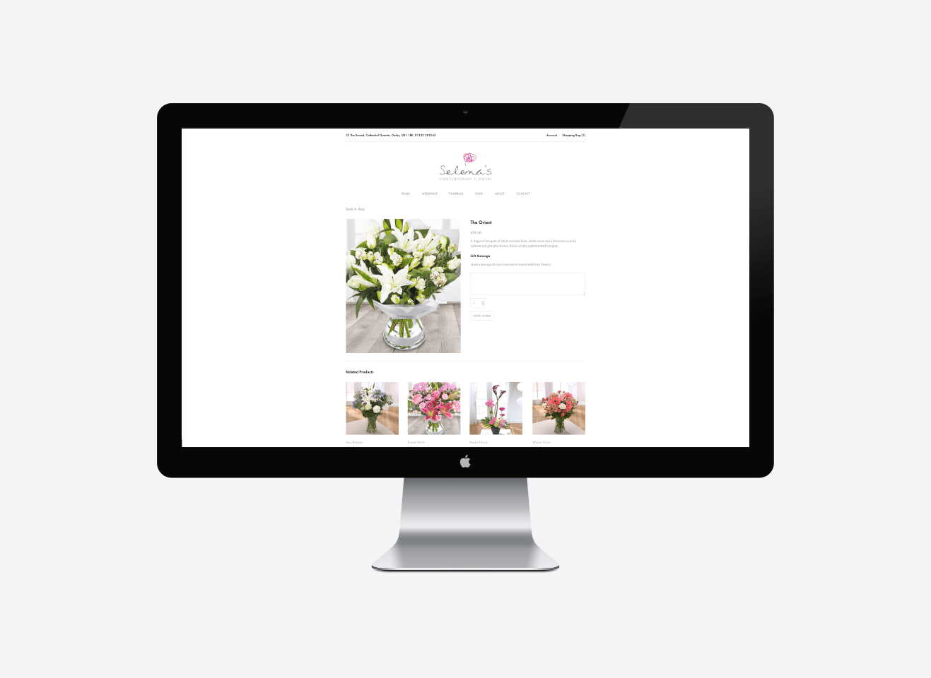 Selena's Contemporary Flowers Responsive Web Design